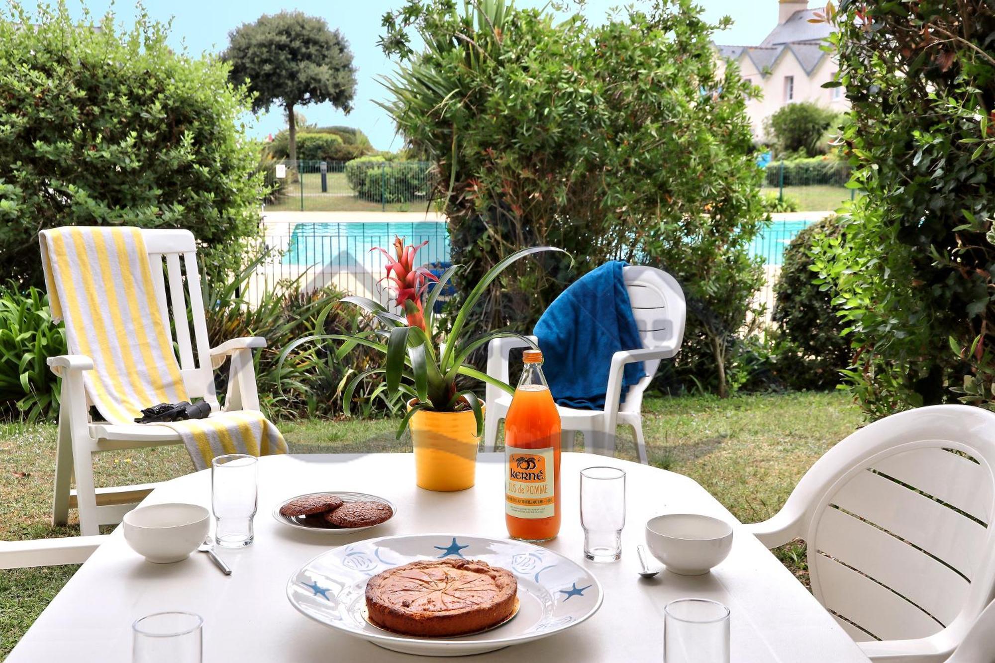 Localise - A06 - Entierement De Plain-Pied Avec Petite Vue Mer - Donnant Sur La Piscine Et Le Jardin - Wifi Inclus - Draps Inclus - Guilvinec Exterior foto